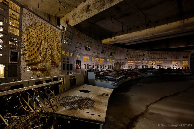 On April 26th, 1986, operators triggered a nuclear meltdown in this control room of reactor #4
